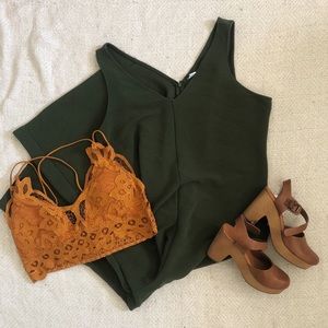 Olive Green Jump Suit